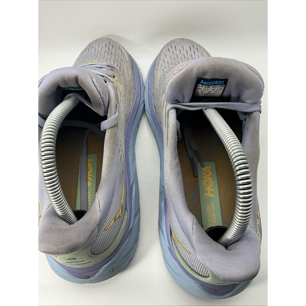 Hoka Clifton 8 Women's Running Shoes Size 8B Baby Lavender/Smoke Green - Picture 10 of 16